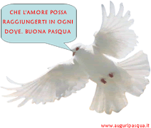 Buona Pasqua:colomba di Pasqua